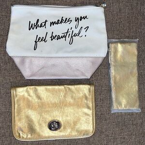 Set of 3 Bare Minerals Cosmetic Bags NWOT